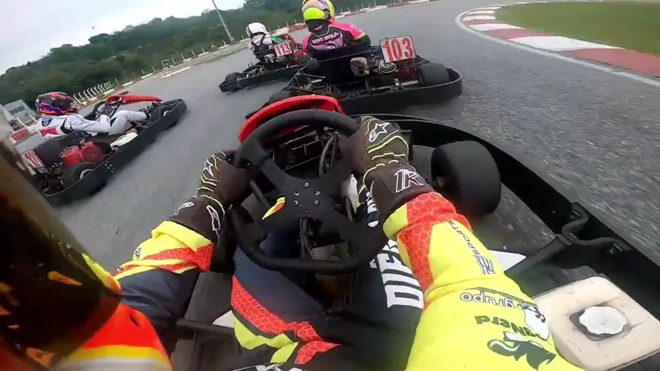 Câmera onboard do kart do Diêgo na final do GP Brasil 2022